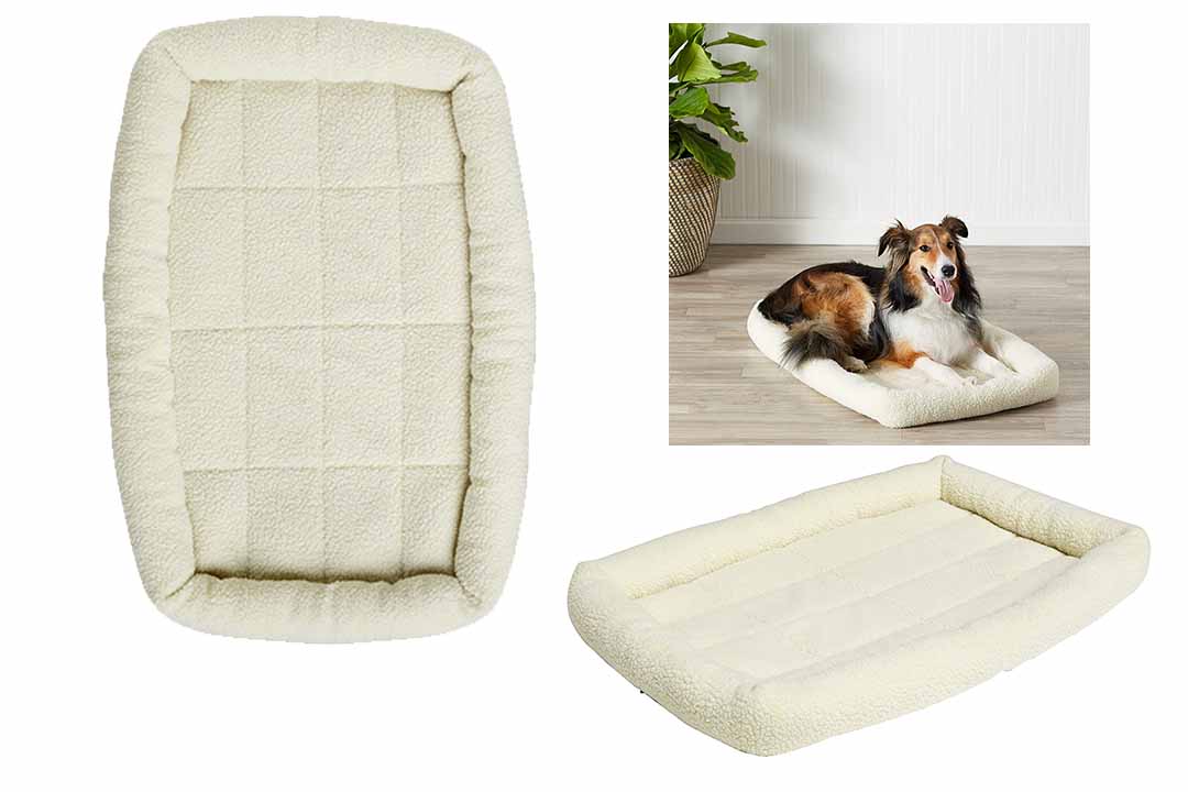 AmazonBasics Padded Pet Bolster Bed