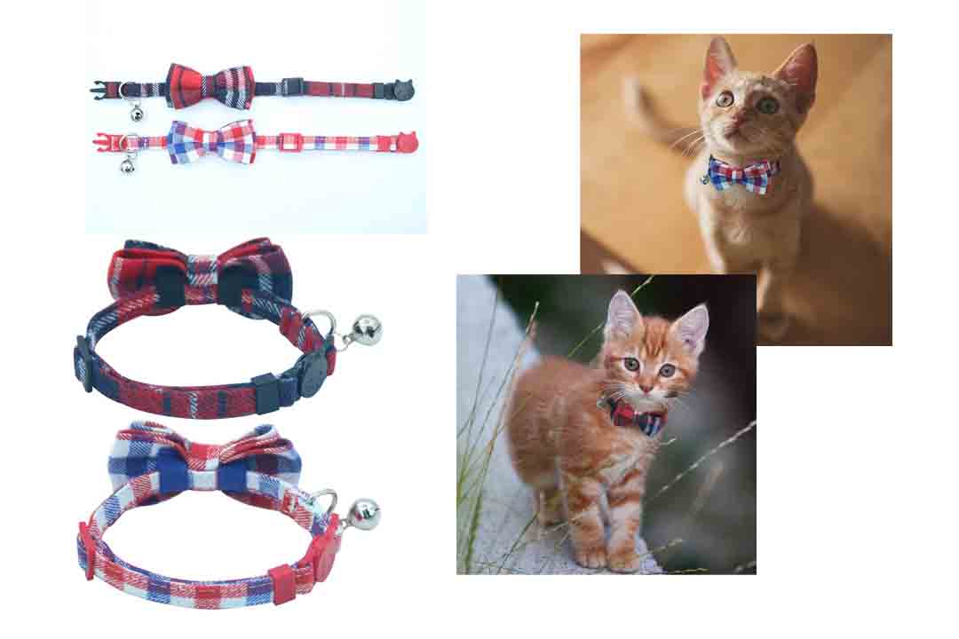 OFPUPPY Cute Bowtie Cat Collar