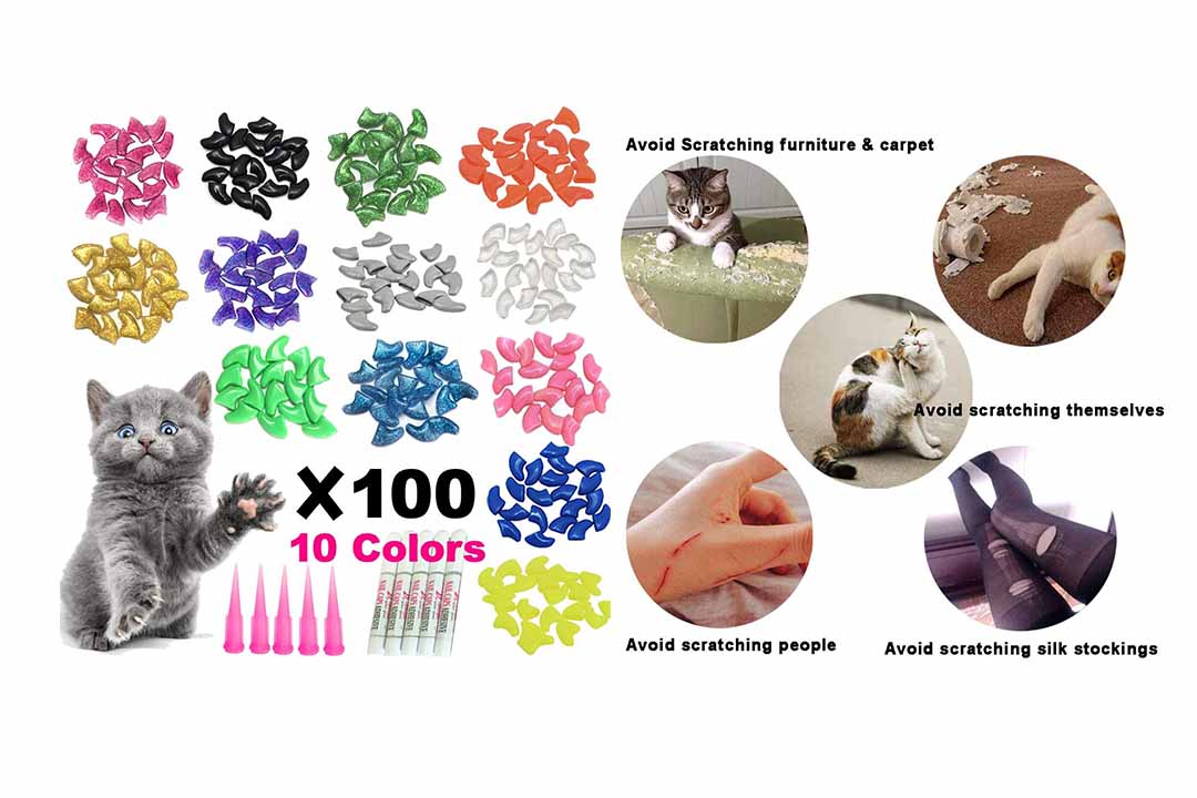 YMCCOOL 100pcs Cat Nail Caps