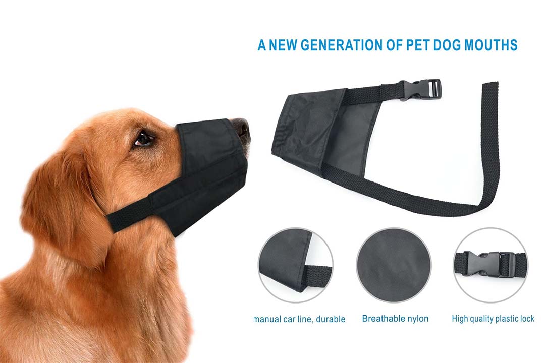 Idepet 1SET Dog Muzzles Suit,5PCS Adjustable Dog Mouth Cover