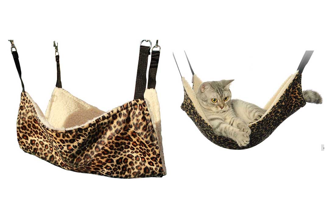 OCSOSO Cat Hammock Kitten Pet Cage Hammock Bed