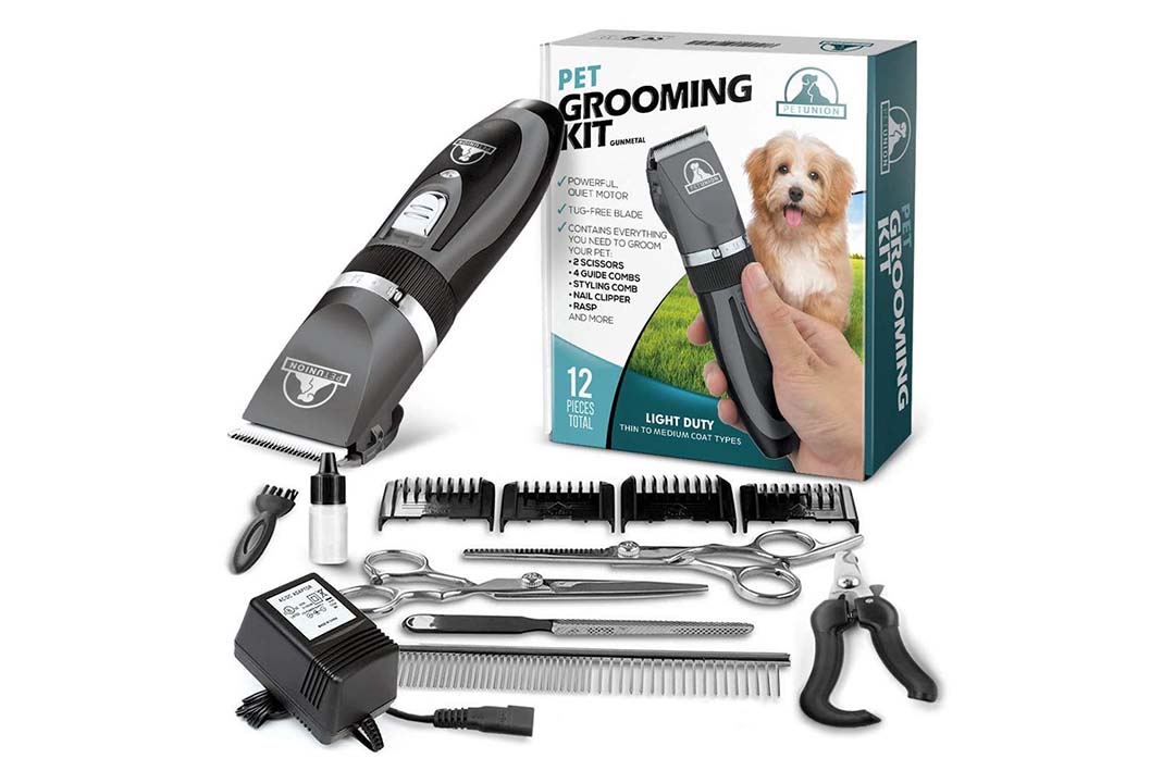 PetTech Professional Dog Grooming Kit - Rechargeable, Cordless Pet Grooming Clippers