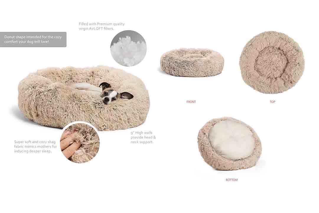 Best Friends by Sheri Luxury Shag Faux Fur Donut CuddlerBest Friends by Sheri Luxury Shag Faux Fur Donut Cuddler