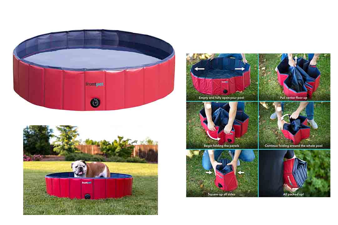 FrontPet Foldable Large Dog Pet Pool Bathing Tub