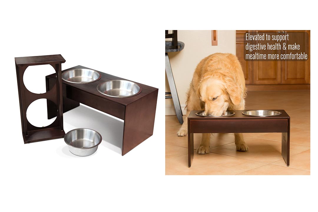 PetFusion Elevated Pet Feeder in Premium Solid Wood