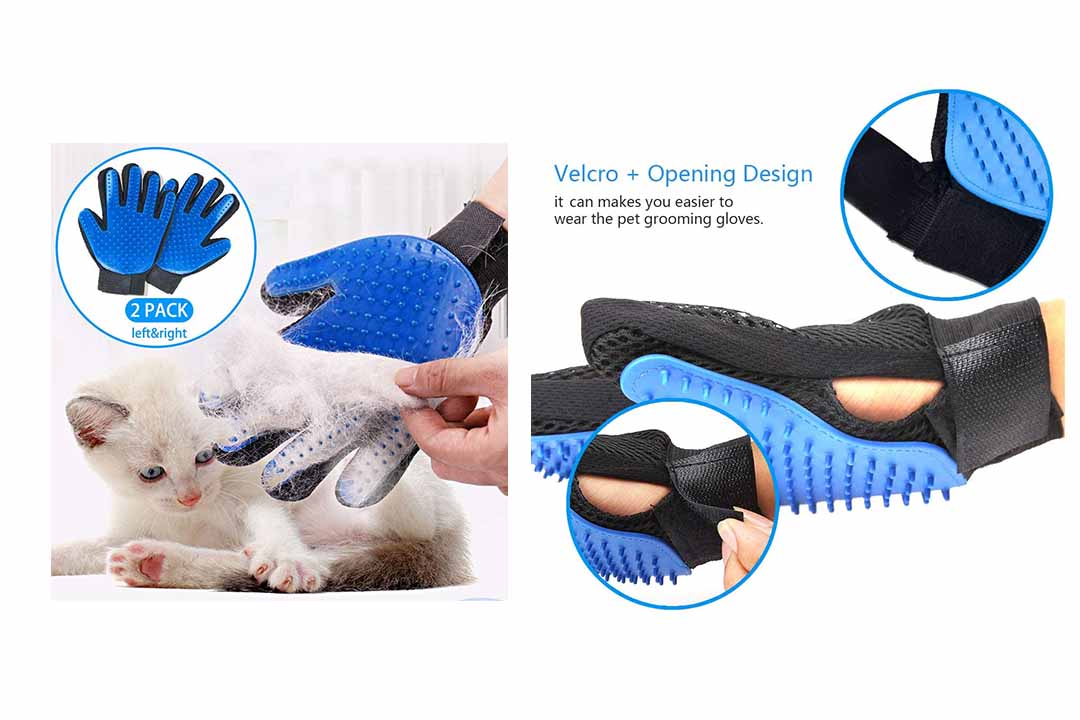 SSRIVER Pet Grooming Glove Hair Remover Brush
