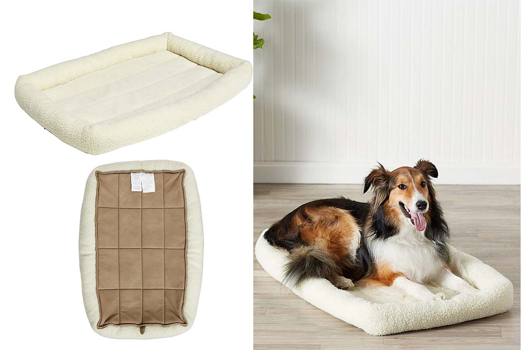 AmazonBasics Padded Pet Bolster Bed