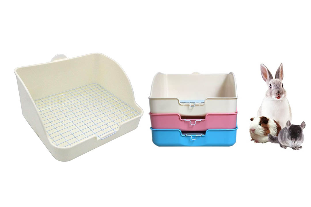 Pet Small Rat Toilet, Squared-Potty Trainer Pet Pan