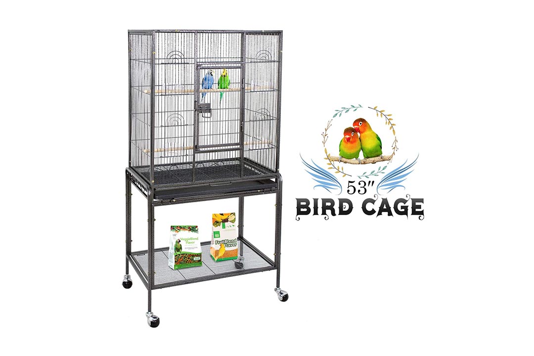 ZENY Birdcage with Stand Wrought Construction