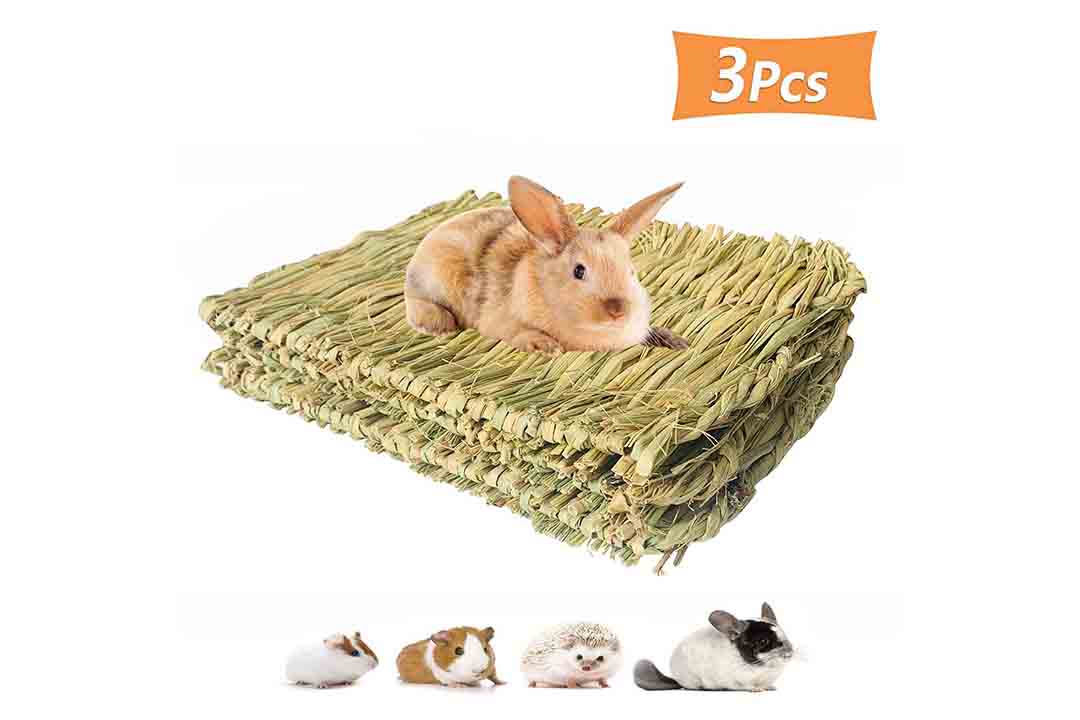 PIVBY Woven Pet Bed Rabbit Grass Mat