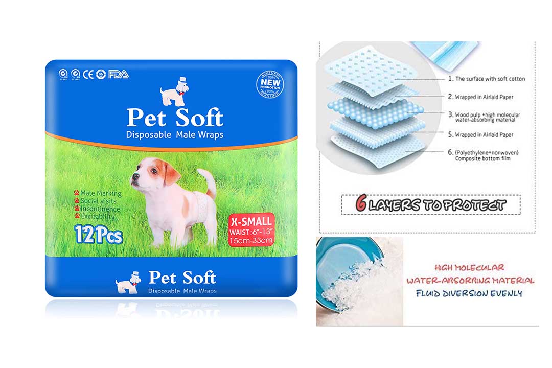 Pet Disposable Male Wrap Dog Diaper