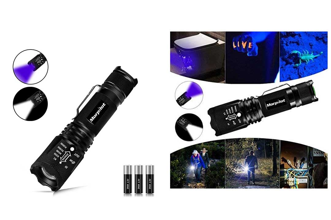 Morpilot 2 in 1 UV Tactical Flashlight