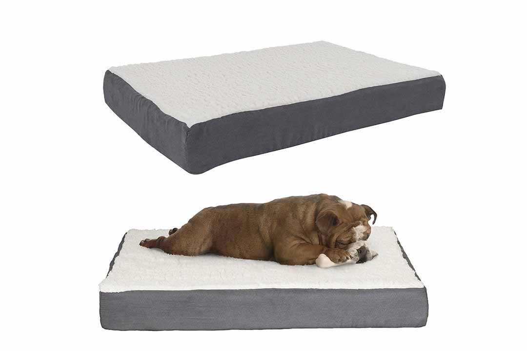 PETMAKER Orthopedic Sherpa Top Pet Bed