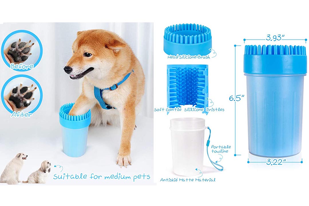 FULNEW Portable Dog Paw Cleaner Upgrade Dog Paw Washer Cup