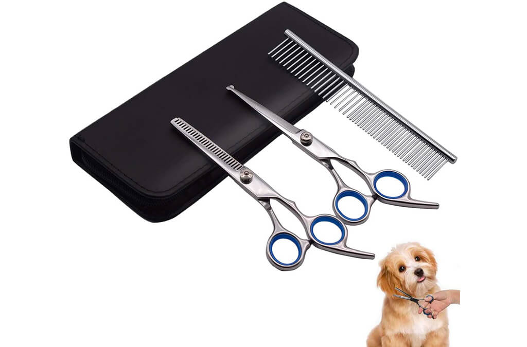 4. PetQoo Dog Grooming Scissors