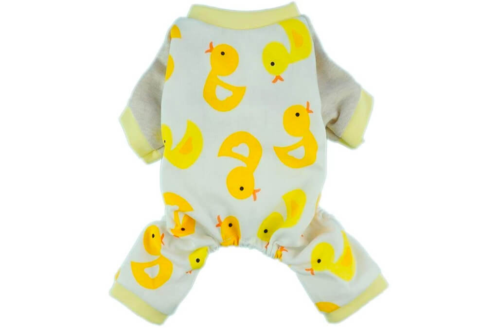 6. Fitwarm Cute Duck Dog Pajamas