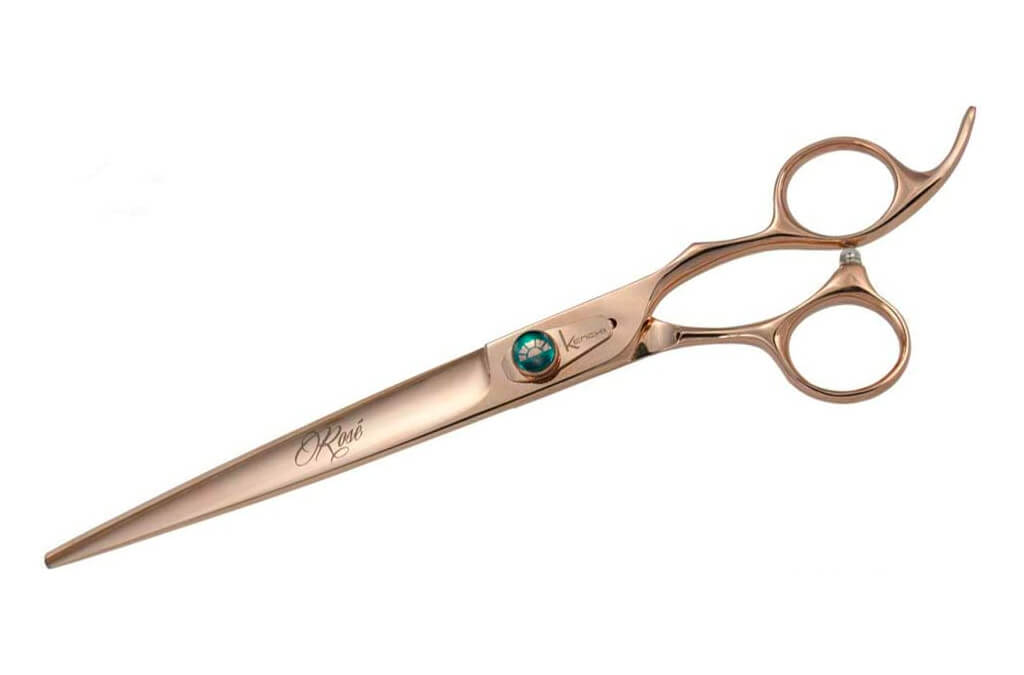 9. Kenchii Rose Gold Deluxe Grooming Shears