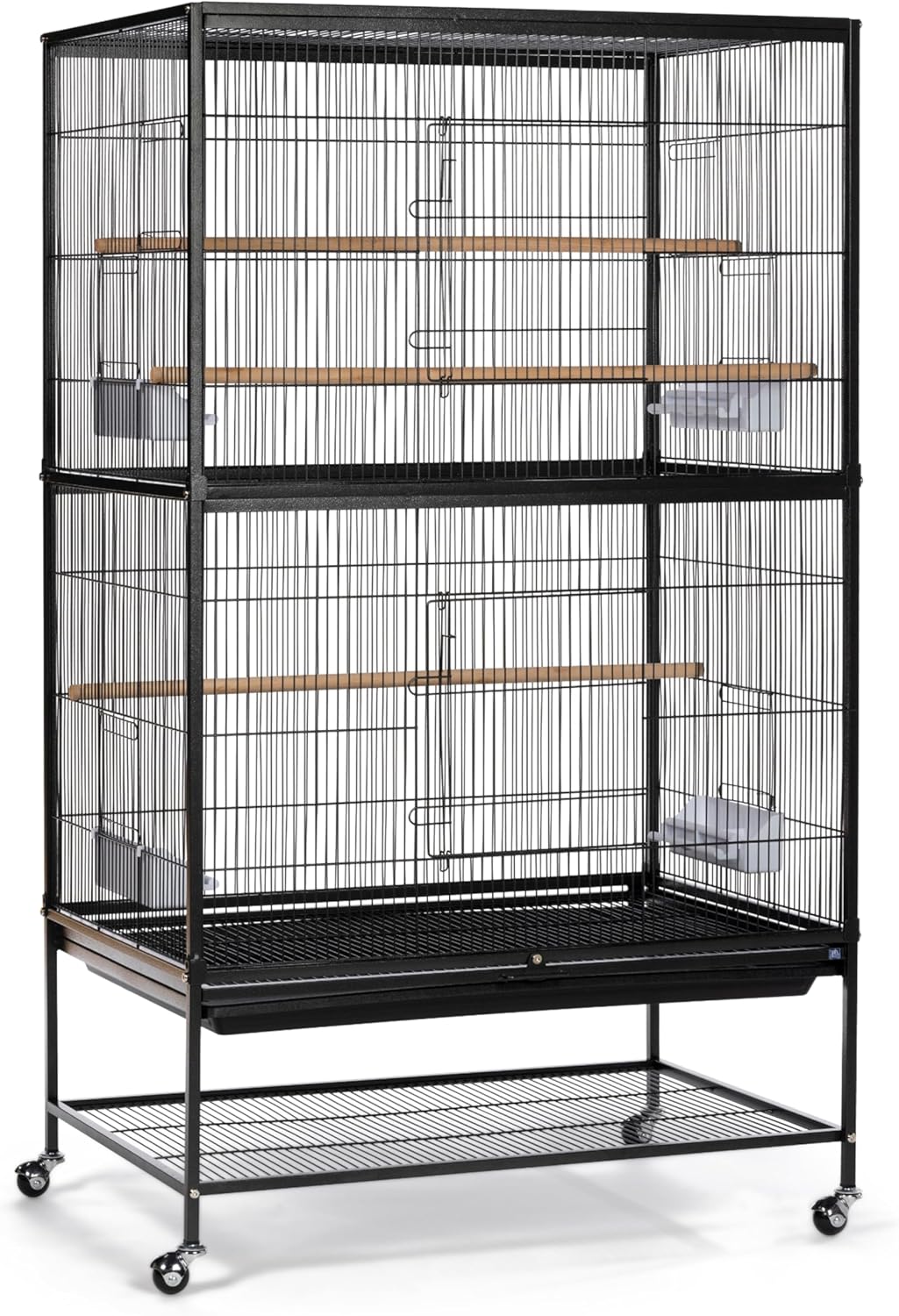 Prevue Pet Products Wrought Iron Flight Cage with Stand F040 Black Bird Cage