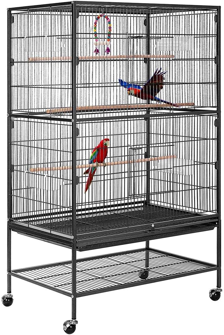 VIVOHOME 53 Inch Wrought Iron Large Bird Cage